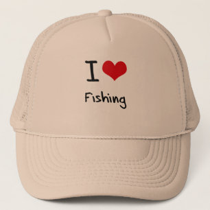 I Love Fishing Trucker Hat