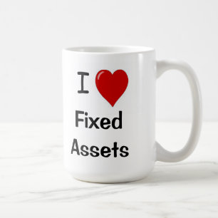 I Love Fixed Assets - I Heart Fixed assets Coffee Mug