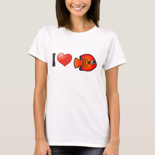 I Love Flame Angelfish T-Shirt