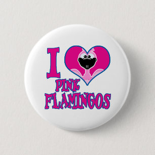 I Love flamingos 2 Inch Round Button