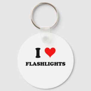 I Love Flashlights Keychain