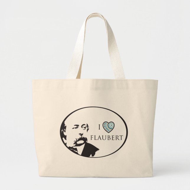 I Love Flaubert Tote Bag (Front)
