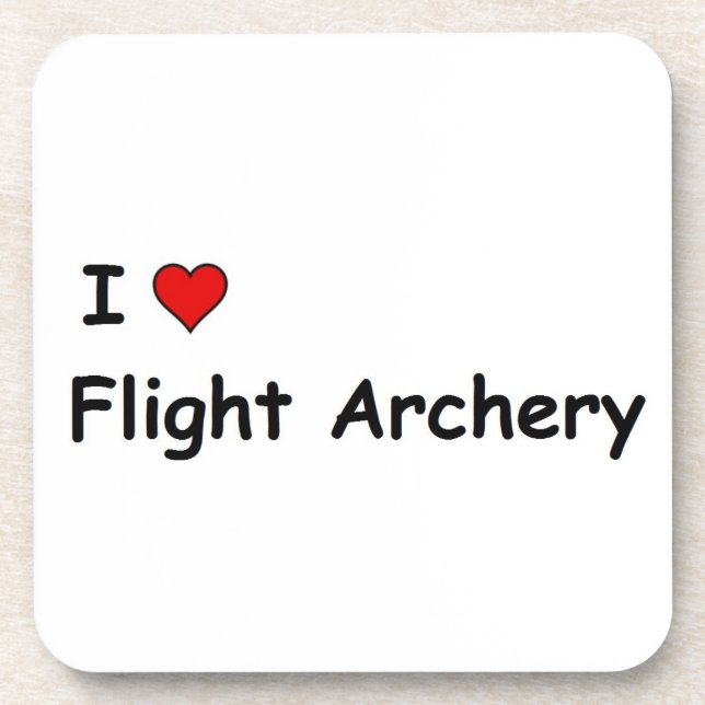 I Love Flight Archery Coaster (Front)