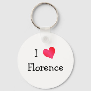 I Love Florence Keychain