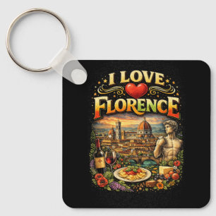 I Love Florence Keychain