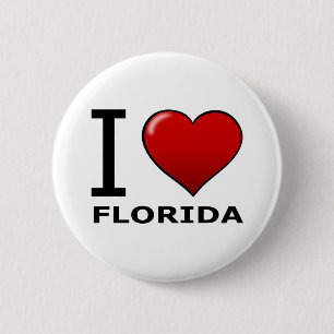 I LOVE FLORIDA 2 INCH ROUND BUTTON