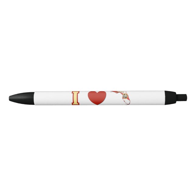 I love Florida Black Ink Pen (Front)
