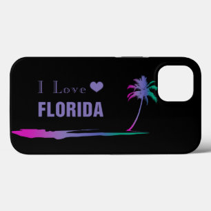 I Love Florida Colourful Purple Case-Mate iPhone C 13 Case