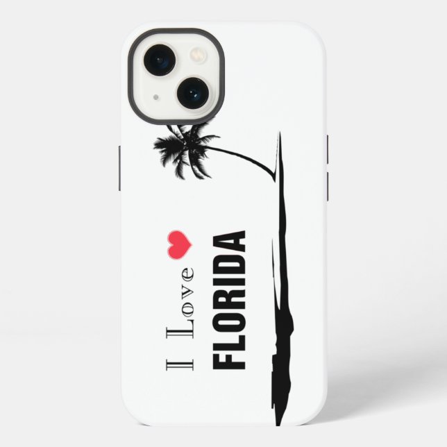 I Love Florida iPhone Case (Back)