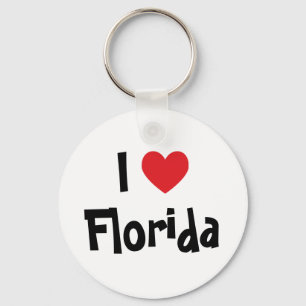 I Love Florida Keychain