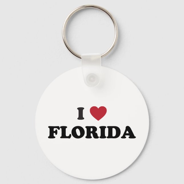 I Love Florida Keychain (Front)