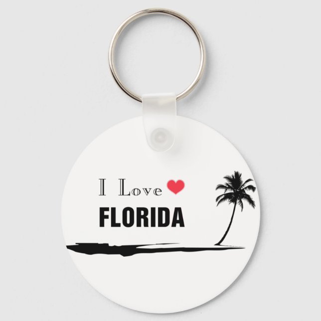I Love Florida Keychain (Front)