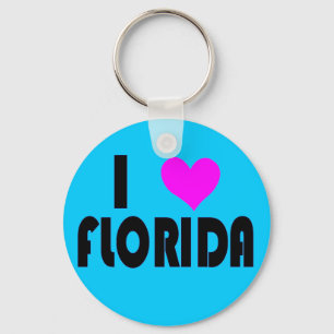 I Love Florida USA keychain