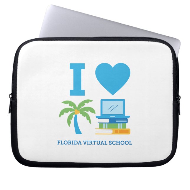 I Love Florida Virtual School Laptop Sleeve  (Front)