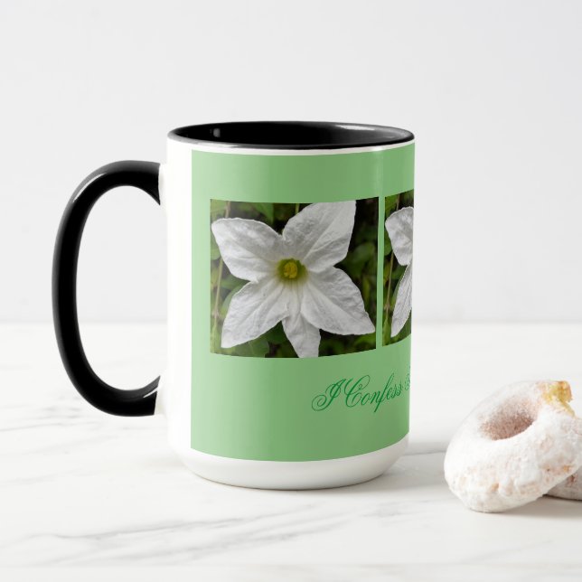 I Love Flowers Mug (Avec donut)
