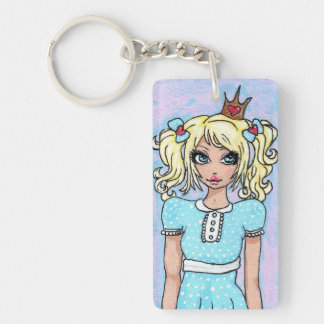 "I Love Fluffy Bunnies!" Key Chain