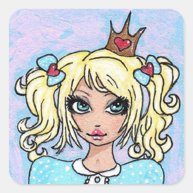 "I Love Fluffy Bunnies!" Sticker (Front)