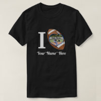 I Love Football Add name , Heart photo  Frame