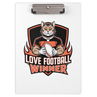 I love football  clipboard