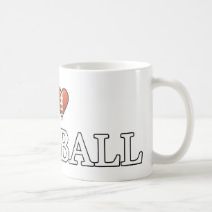 I Love Football Coffee Mug