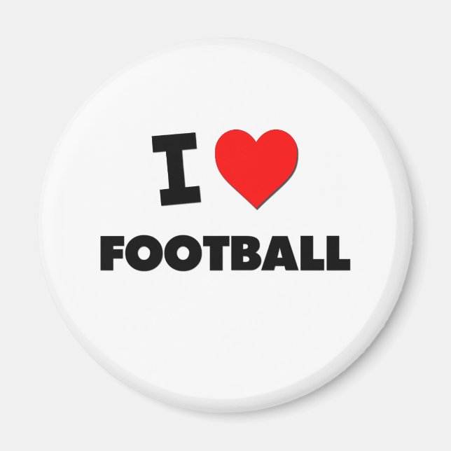 I Love Football Magnet (Front)