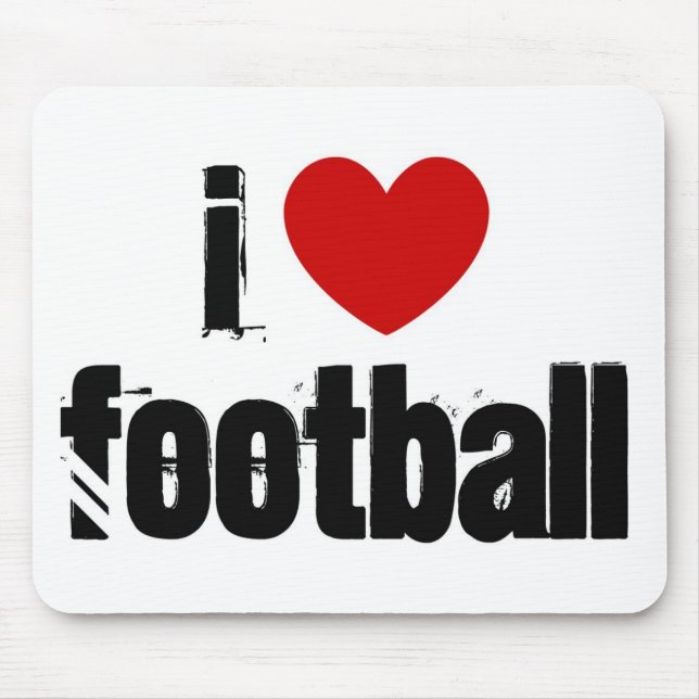 I love football mouse pad (Front)