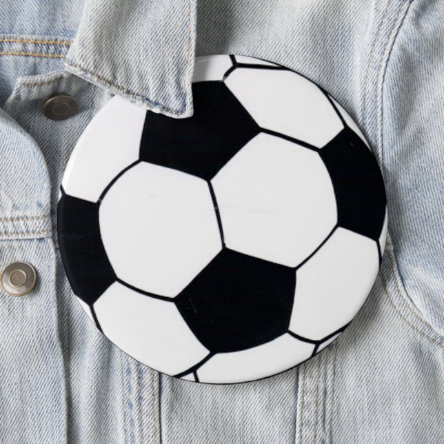 I Love Football (Soccer) Heart of the Game: I Love 6 Inch Round Button (In Situ)