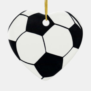 I Love Football (Soccer) Heart of the Game: I Love Ceramic Ornament