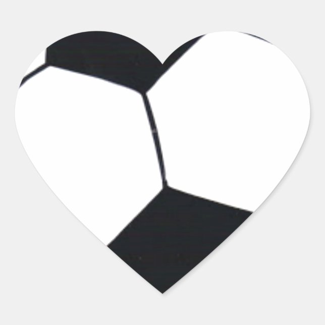 I Love Football (Soccer) Heart of the Game: I Love Heart Sticker (Front)