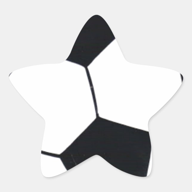 I Love Football (Soccer) Heart of the Game: I Love Star Sticker (Front)