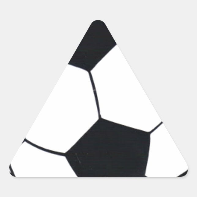 I Love Football (Soccer) Heart of the Game: I Love Triangle Sticker (Front)