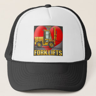 I Love Forklift Trucks Hat