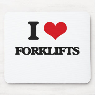 i LOVE fORKLIFTS Mouse Pad