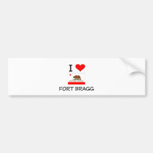 I Love FORT BRAGG California Bumper Sticker
