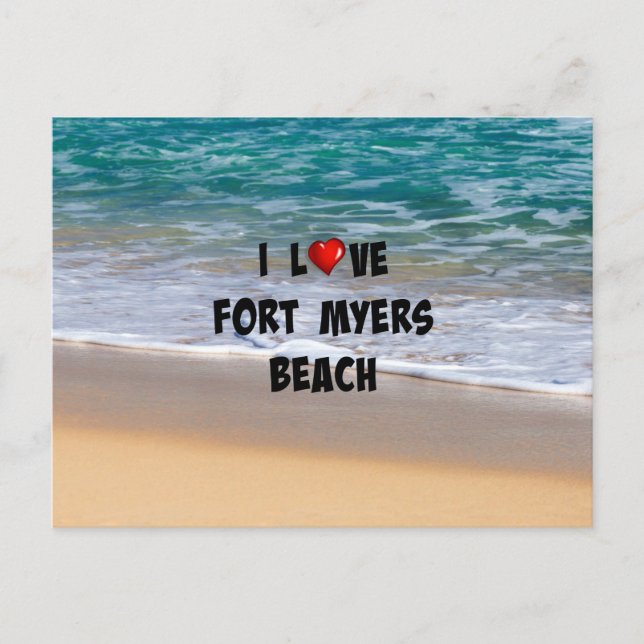 I Love Fort Myers Beach Postcard (Front)