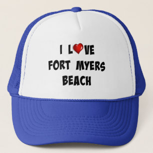 I Love Fort Myers Beach Trucker Hat