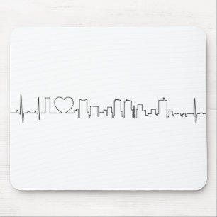 I love Fort Worth in an extraordinary ecg style Mouse Pad