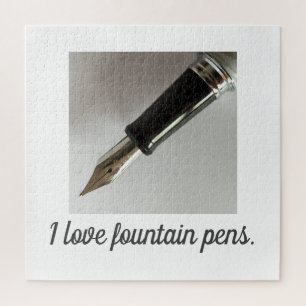 I Love Fountain Pens Jigsaw Puzzle
