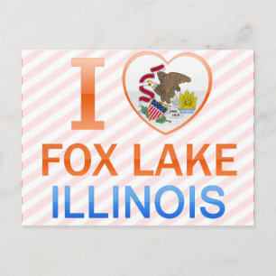 I Love Fox Lake, IL Postcard
