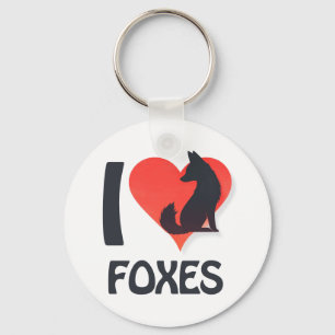 I love Foxes Keychain