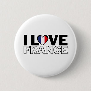 I LOVE FRANCE - For real French people! 2 Inch Round Button