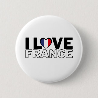 I LOVE FRANCE - For real French people! 2 Inch Round Button