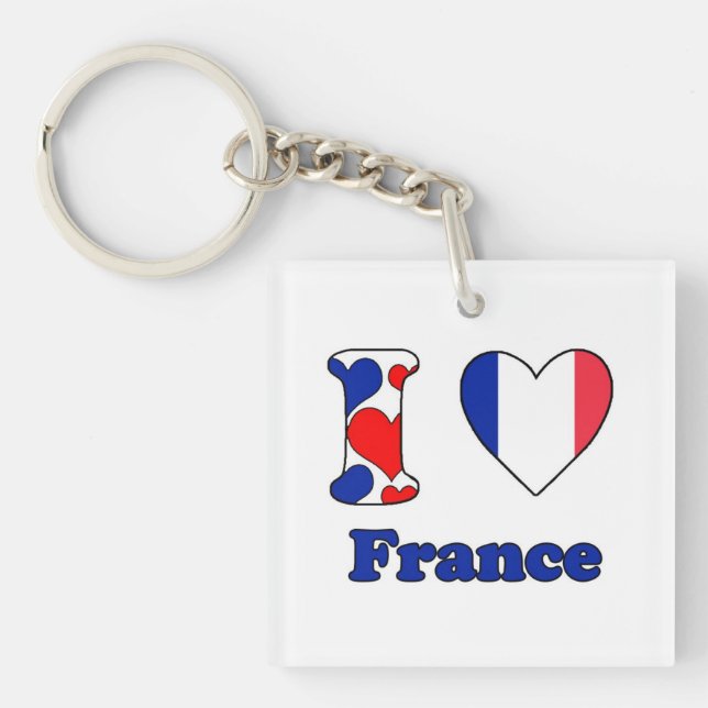 I love France Keychain (Front)