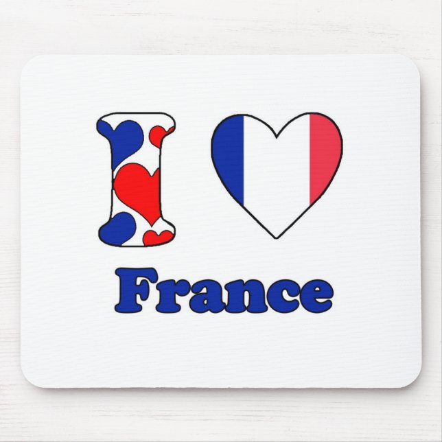 I love France Mouse Pad (Front)