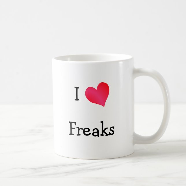 I Love Freaks Coffee Mug (Right)