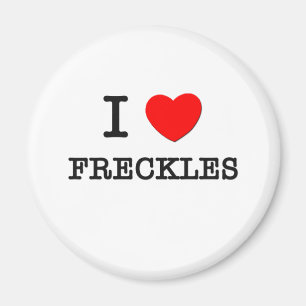 I Love Freckles Magnet