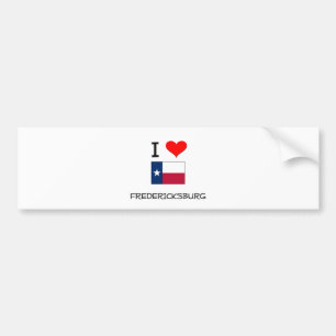 I Love Fredericksburg Texas Bumper Sticker