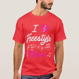 I love freestyle music retro T-Shirt