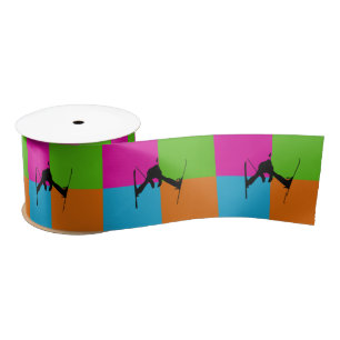 I love freestyle ski ribbon satin ribbon