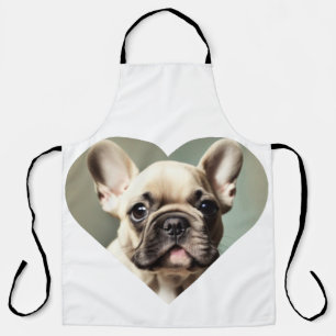 I LOVE FRENCH BULLDOGS! A FRENCH BULLDOG IN HEART APRON